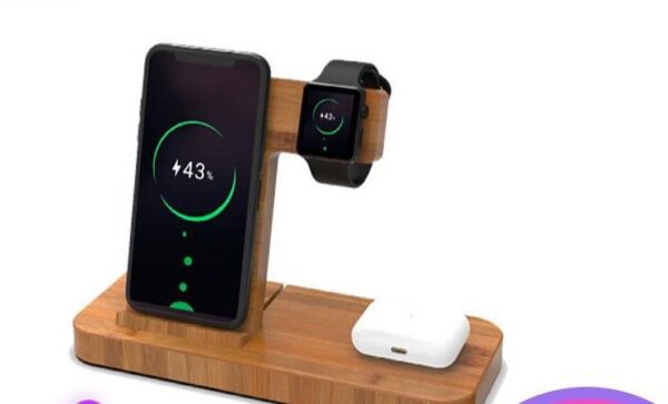 Wheat Straw Phone Stand - 5W/10W Wireless Charger - Image 3