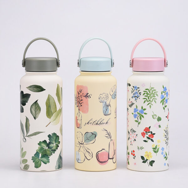 Colorful Flower Stainless Steel Drinkware Set - Image 8
