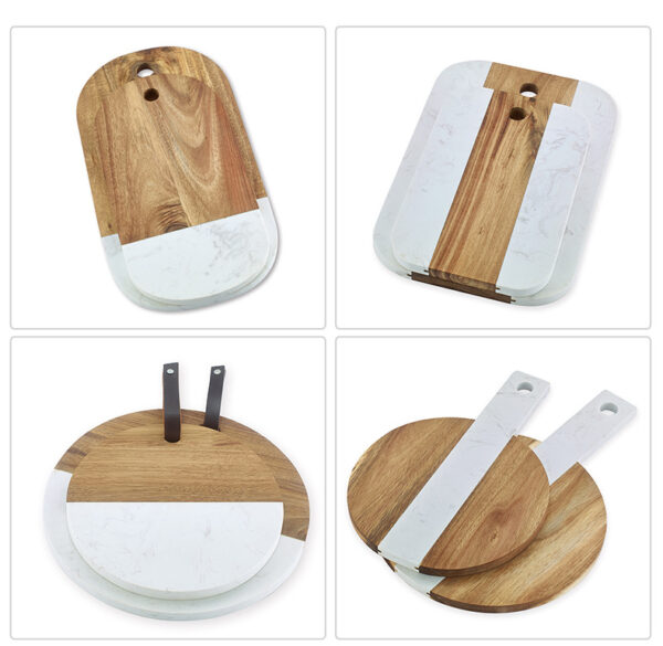 Wholesale Customized Design Wood And Marble Chopping Board Pineapple Shaped - Image 3