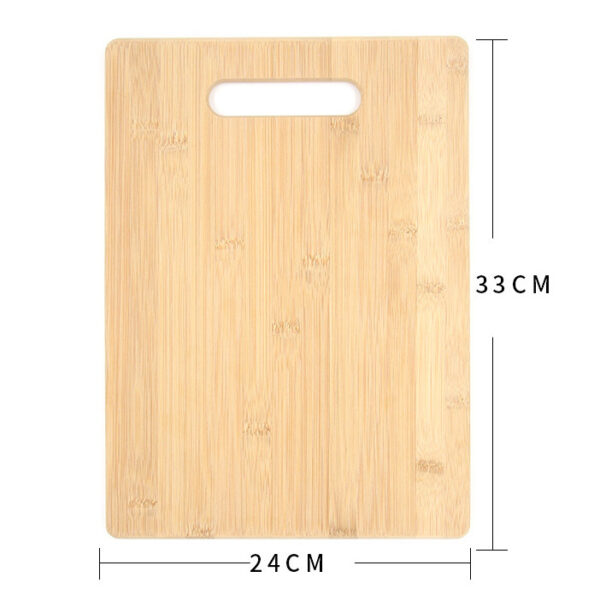 Rectangle Square Bamboo cutting board with handle set - Image 3