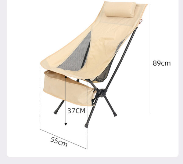 Custom 600D Oxford Folding Camping Chair - Image 4