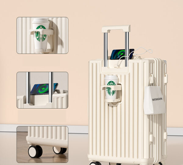 Universal Wheeled Luggage - Large Capacity, Password Lock, Fashion Travel Suitcase - Image 2