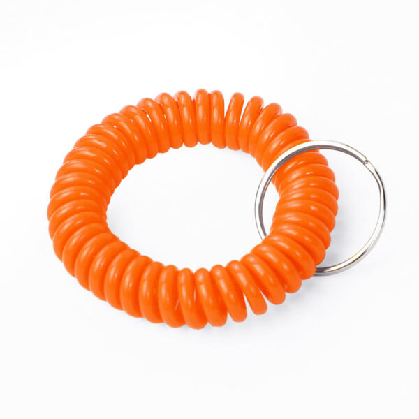 Retractable Spring Coil Keychain Wristband for Gym & Pool - Image 3