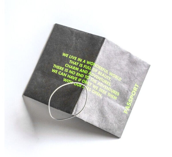 Dupont Paper Mask - Waterproof, Logo Print, Passport/Ticket/Card Bag - Image 3