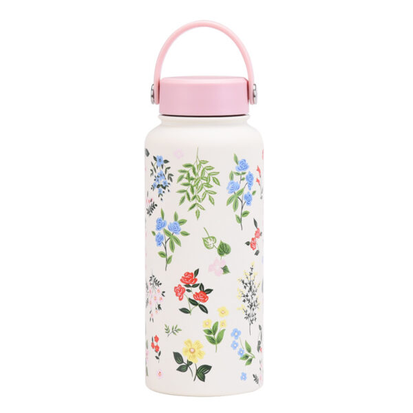 Colorful Flower Stainless Steel Drinkware Set