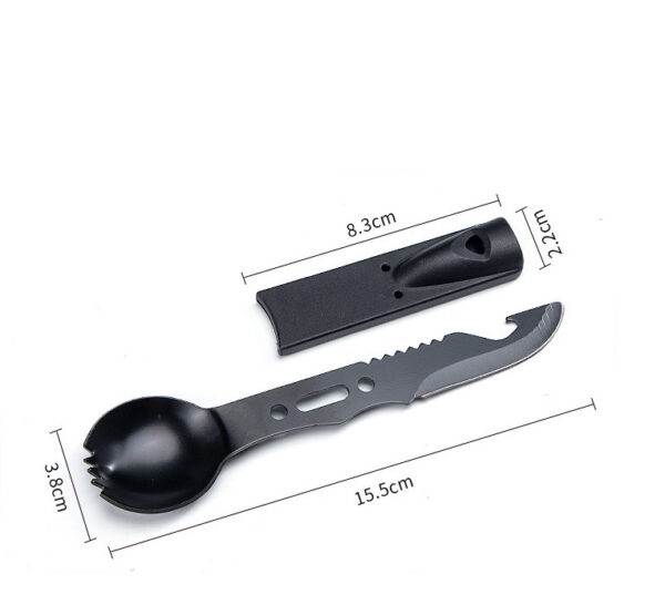 Camping Multi-Tool Spoon - Screwdriver & Bottle Opener - Image 2