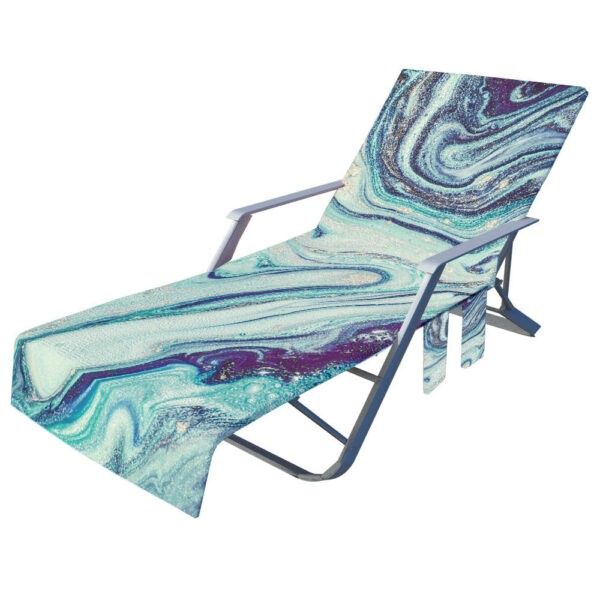 microfiber large lounge chair beach towel custom chair cover - Image 3