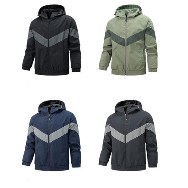 Reflective Running Coats: Custom Logo, Plus Size for Men - Image 2