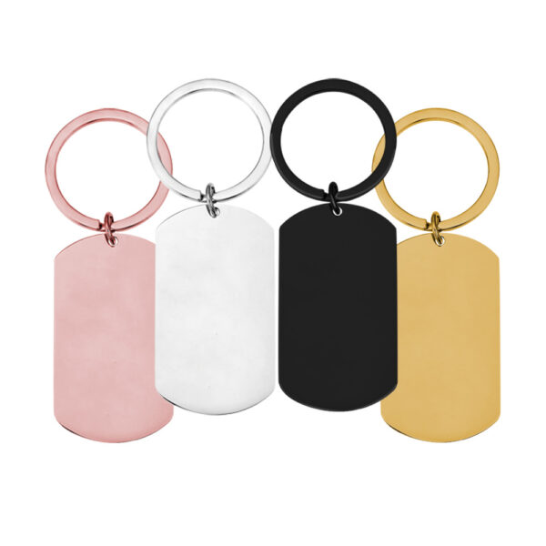 Custom Dog Keychains: Laser Engraved, Metal, Stainless Steel, Pet Tag - Image 2