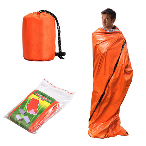 Lightweight Waterproof Bivy Sack: Single Person, Camping, Survival Sleeping Bag - Image 2