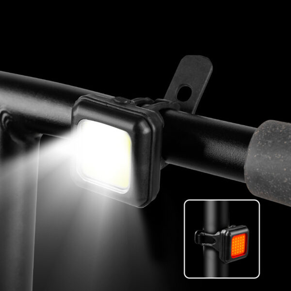 USB Rechargeable Waterproof LED Bike Lights Set - Image 4