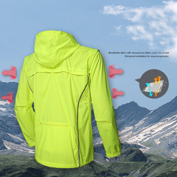 Men's Cycling Jacket: UV, Windproof, Waterproof, Removable Sleeves - Image 4