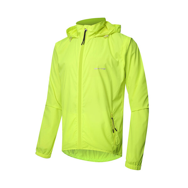 Men's Cycling Jacket: UV, Windproof, Waterproof, Removable Sleeves - Image 2