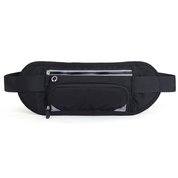 Custom logo running hiking cycling fanny pack black bum waist bag - Image 5