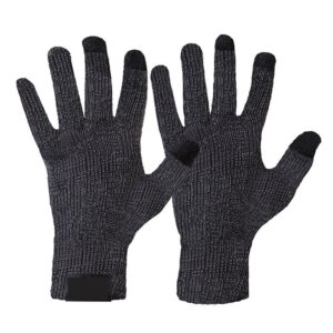 Men's Cashmere Gloves: Knitted, Touchscreen, Warm, Business-Ready