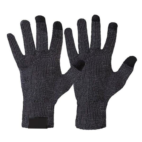 Men's Cashmere Gloves: Knitted, Touchscreen, Warm, Business-Ready