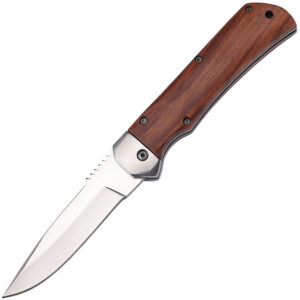 Handmade VG10 Damascus Folding Knife: Engraved, Pocket, Wooden Handle