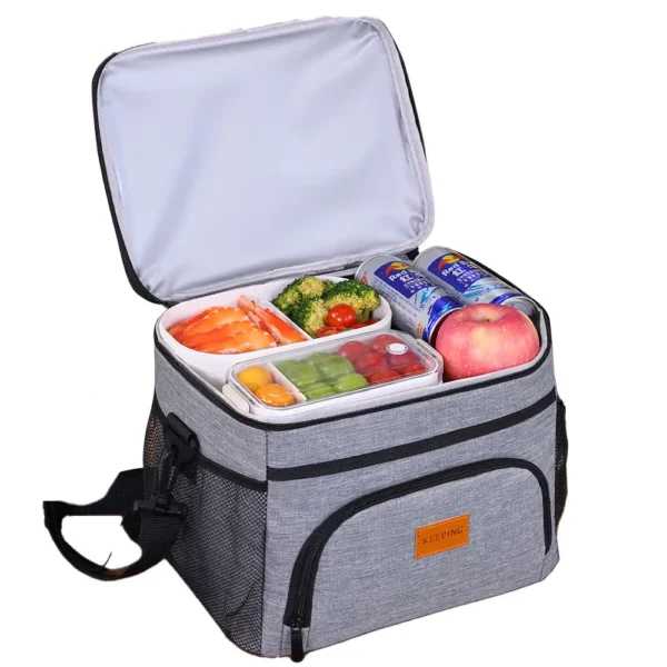 Portable Outdoor Picnic Lunch Insulated Thermal Tote Bag - Image 2
