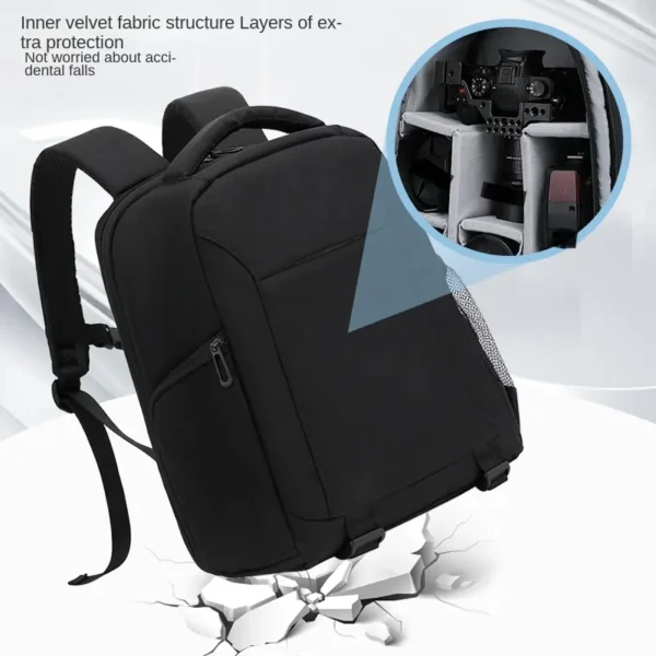 Pro Outdoor Waterproof Camera Backpack - Large Capacity - Image 3
