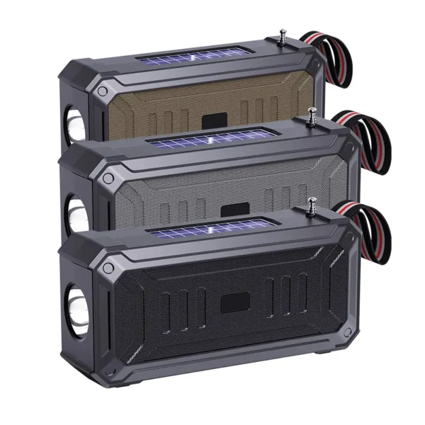 Solar-Charged Multi-Function Outdoor BT Speaker & Flashlight - Image 5