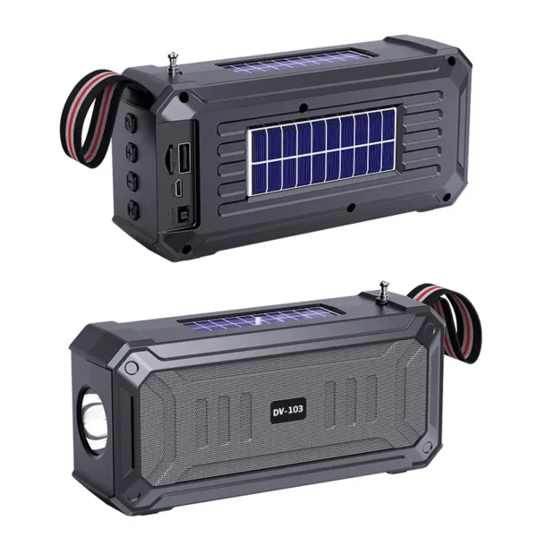 Solar-Charged Multi-Function Outdoor BT Speaker & Flashlight - Image 3