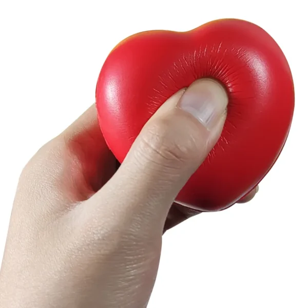 Custom Heart Shape PU Foam Stress Ball - Promotional Gift - Image 5