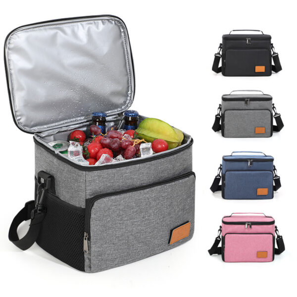 Insulated Lunch Tote - Durable, Portable, Shoulder Strap, Christmas Picnics - Image 5