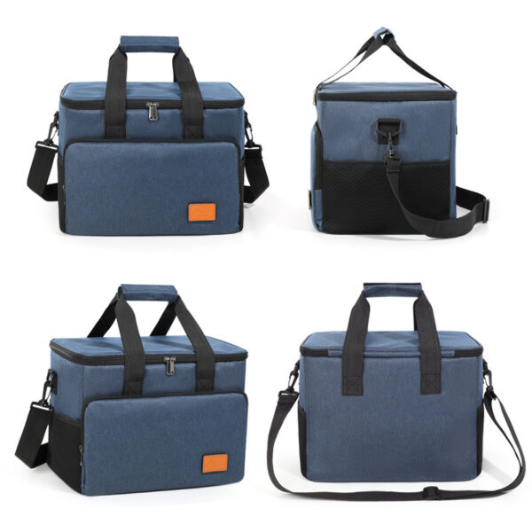 Insulated Lunch Tote - Durable, Portable, Shoulder Strap, Christmas Picnics - Image 3
