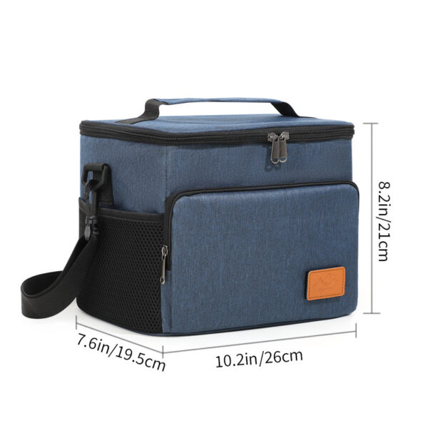 Insulated Lunch Tote - Durable, Portable, Shoulder Strap, Christmas Picnics - Image 2