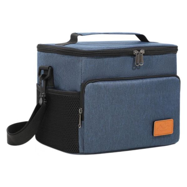 Insulated Lunch Tote - Durable, Portable, Shoulder Strap, Christmas Picnics - Image 4