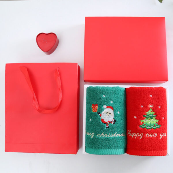 Christmas 3-Pack 100% Cotton Hand Towels Set - Decorative Dish Towels - Image 2