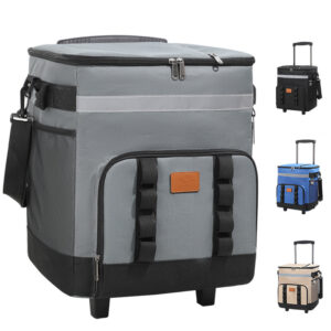 Large Outdoor Picnic Cooler Box - Insulated, Cross-Border, New Pull Rod