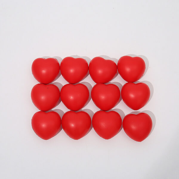 Custom Heart Shape PU Foam Stress Ball - Promotional Gift - Image 2