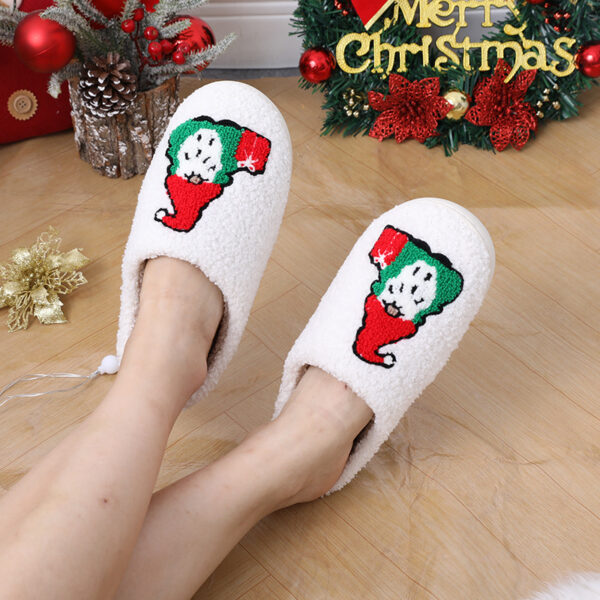 Halloween Embroidered Slippers - Non-Slip Velvet - Image 2