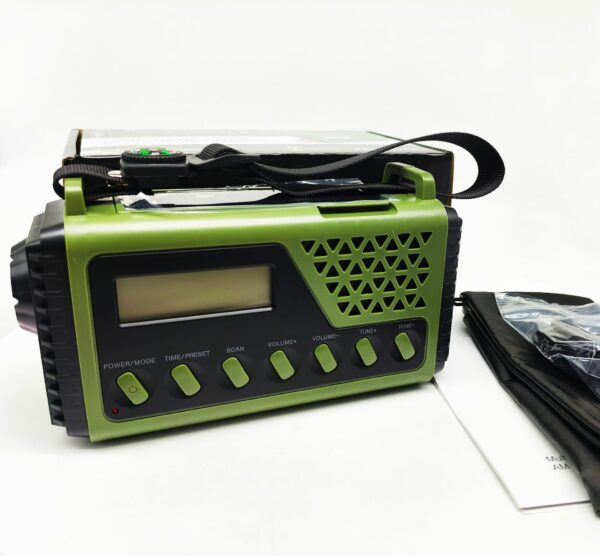 Camping Solar Dynamo Radio - FM, Weather Alert, Torch, Rechargeable - Image 4
