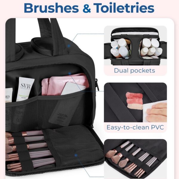 Women's Travel Cosmetic Organizer - Small Makeup Pouch - Image 4