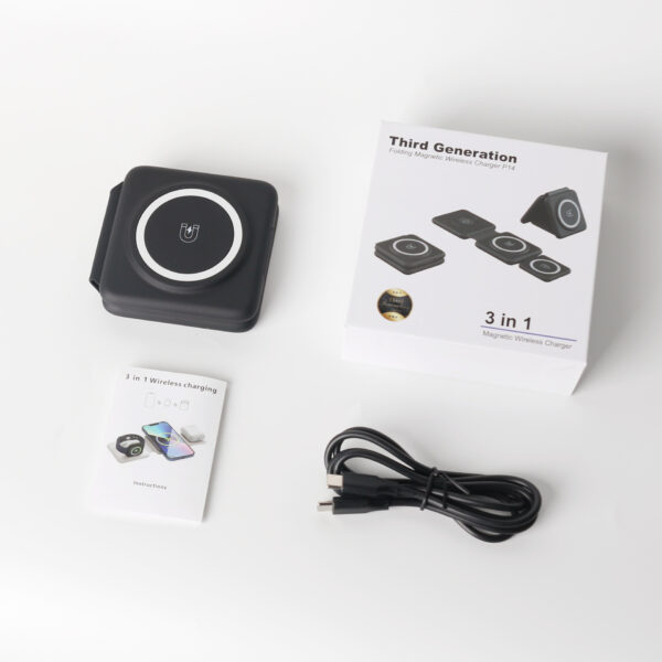 3-in-1 Magnetic Foldable Wireless Charger Station - Image 5