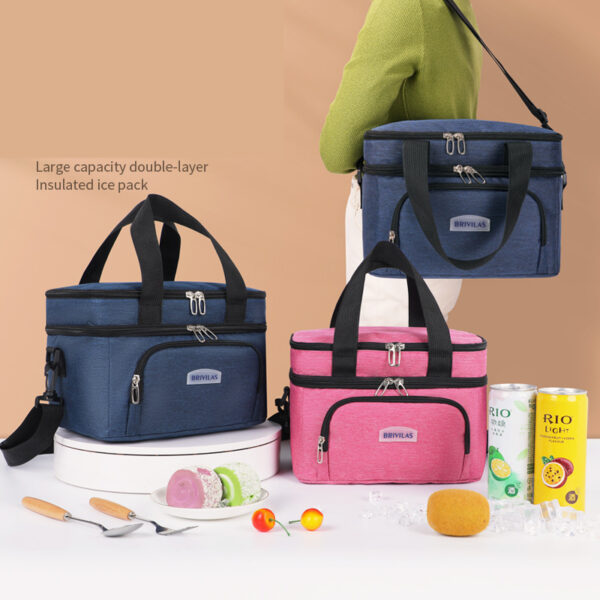 Portable Outdoor Picnic Lunch Insulated Thermal Tote Bag - Image 4