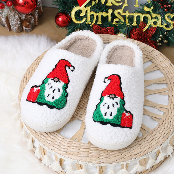 Halloween Embroidered Slippers - Non-Slip Velvet - Image 4