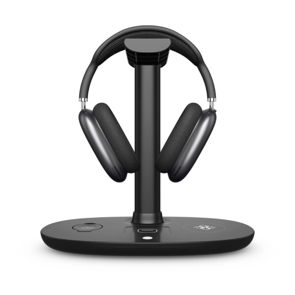 Gaming Headset Stand w/ Wireless Charger Pad - Image 2