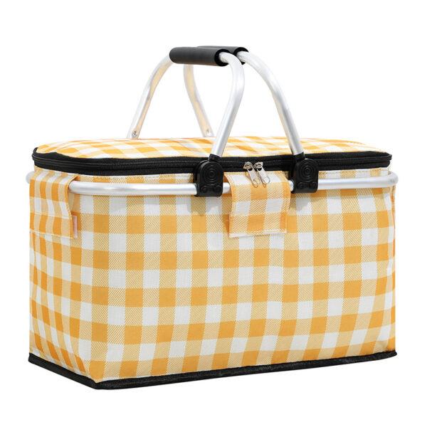 Custom Collapsible Insulated Travel Cooler - Large Picnic Basket - Image 3