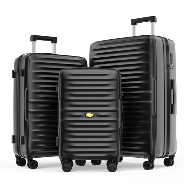 Custom Logo 3-Piece Luggage Set - Lightweight PC Trolley - Image 2
