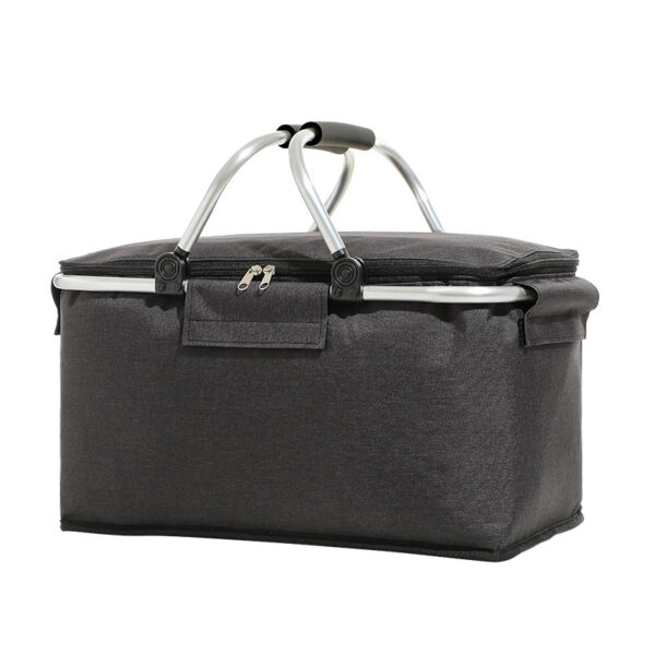 Custom Collapsible Insulated Travel Cooler - Large Picnic Basket - Image 4