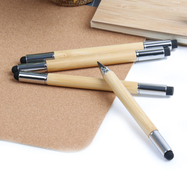 Custom Logo Double Head Wood Stylus - Touch Screen Pens - Image 3
