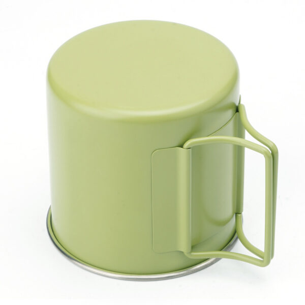 Outdoor Camping Cup - Aluminum Alloy, Foldable Handle - Image 5