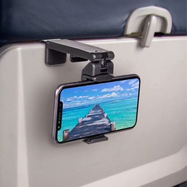 Portable Airplane Phone Holder - Travel Stand & Selfie Support - Image 3