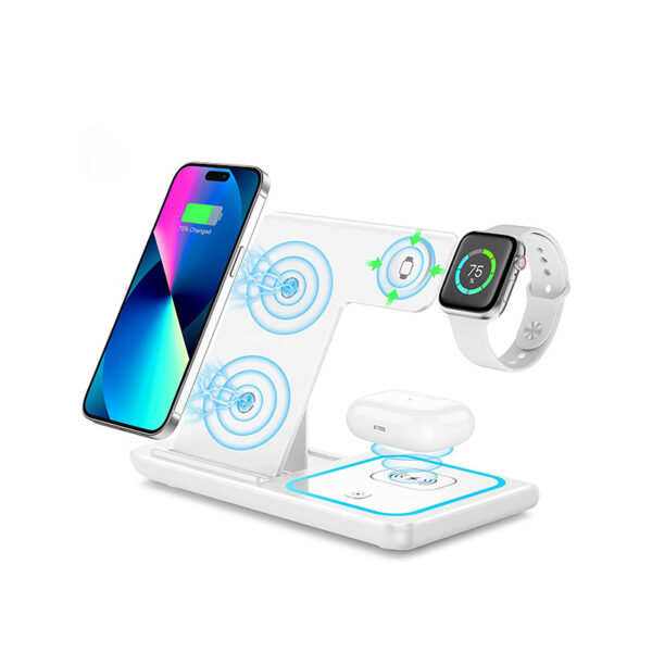 3-in-1 15W MagSafe Wireless Charger Stand for iPhone, Watch, AirPods - Image 4