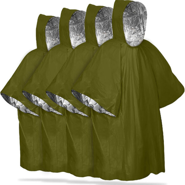 Emergency Mylar Blanket Poncho - Waterproof, Lightweight - Image 4