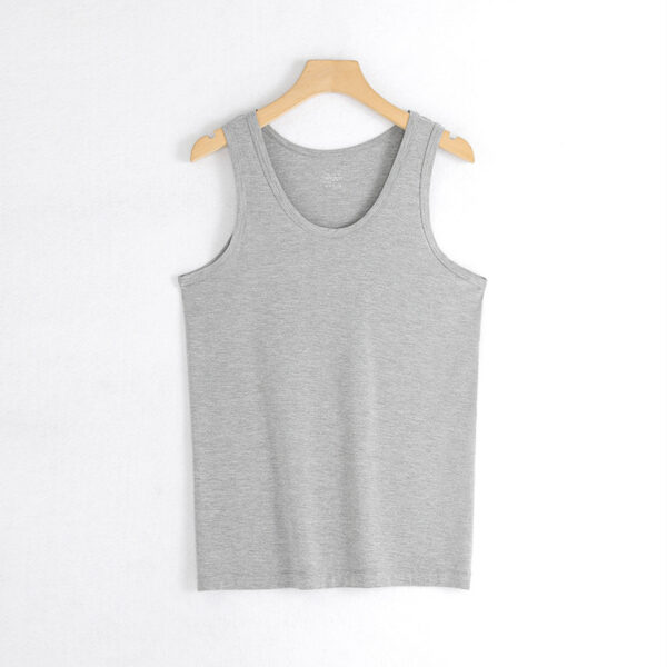 Men's White Gym Tank Tops - Training Singlet Vests - Image 5