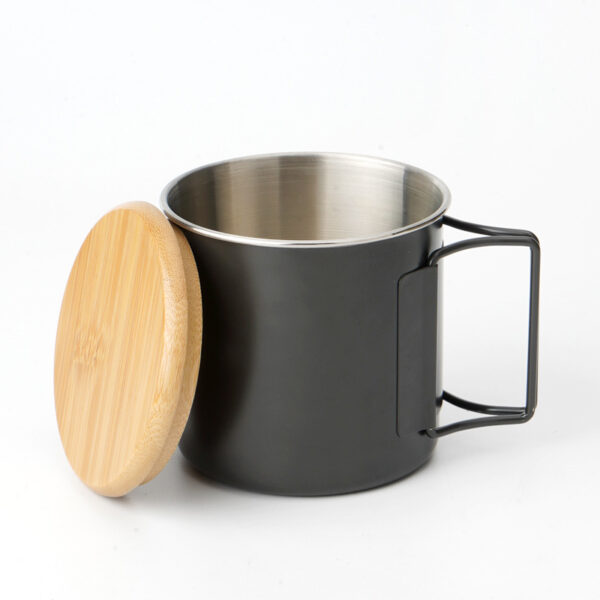 Outdoor Camping Cup - Aluminum Alloy, Foldable Handle - Image 3